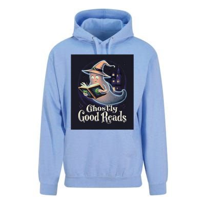 Halloween Ghost Reading Book Spooky Teacher Humor Unisex Surf Hoodie