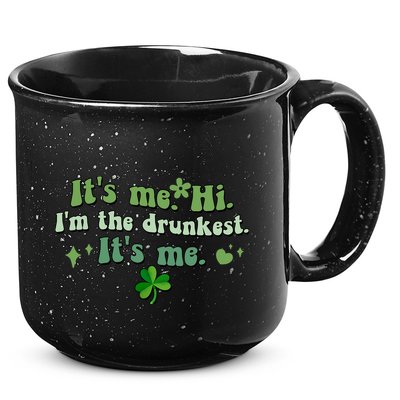 Humor Groovy Retro It's Me. Hi. I'm The Drunkest. It's Me. 15oz Campfire Ceramic Mug