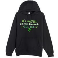 Humor Groovy Retro It's Me. Hi. I'm The Drunkest. It's Me. Premium Pullover Hoodie