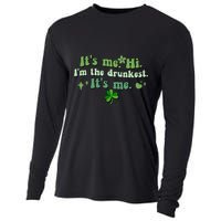 Humor Groovy Retro It's Me. Hi. I'm The Drunkest. It's Me. Cooling Performance Long Sleeve Crew