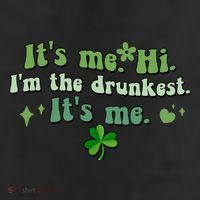 Humor Groovy Retro It's Me. Hi. I'm The Drunkest. It's Me. 25L Jumbo Tote
