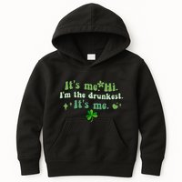 Humor Groovy Retro It's Me. Hi. I'm The Drunkest. It's Me. Kids Hoodie
