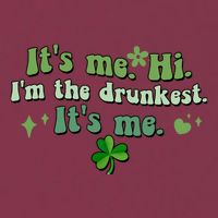 Humor Groovy Retro It's Me. Hi. I'm The Drunkest. It's Me. 16oz Travel Tumbler