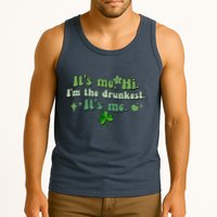 Humor Groovy Retro It's Me. Hi. I'm The Drunkest. It's Me. Tank Top