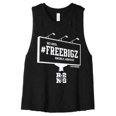 Hey Guys R2ng Freebigz Sincerely Kentucky Women's Racerback Cropped Tank