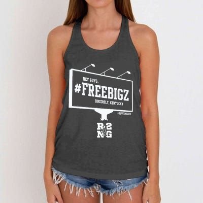 Hey Guys R2ng Freebigz Sincerely Kentucky Women's Knotted Racerback Tank