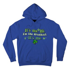 Humor Groovy Retro It's Me. Hi. I'm The Drunkest. It's Me. Hoodie