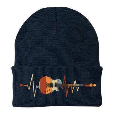 Heartbeat Guitar Retro Vintage Knit Cap Winter Beanie