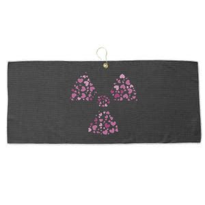 Hearts Gift Radiology Week And Radiology School Cool Gift Large Microfiber Waffle Golf Towel