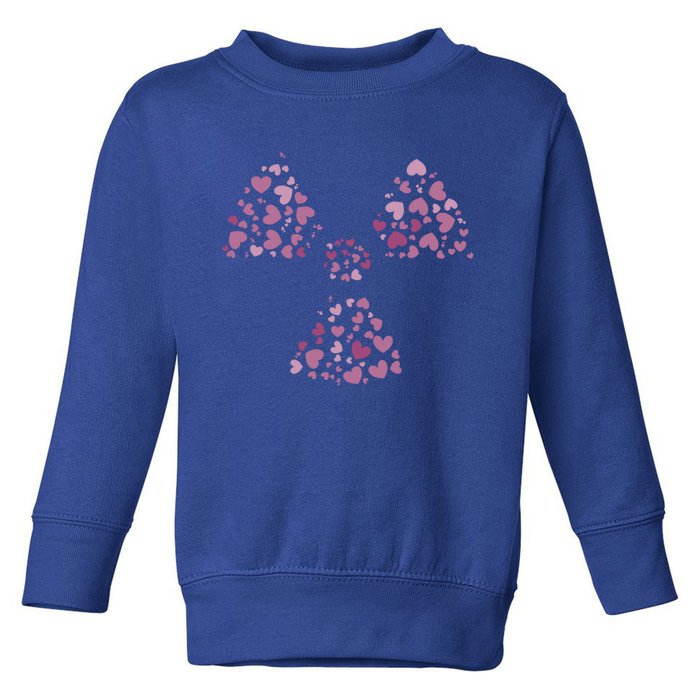 Hearts Gift Radiology Week And Radiology School Cool Gift Toddler Sweatshirt