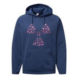 Hearts Gift Radiology Week And Radiology School Cool Gift Performance Fleece Hoodie