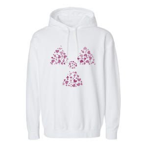 Hearts Gift Radiology Week And Radiology School Cool Gift Garment-Dyed Fleece Hoodie