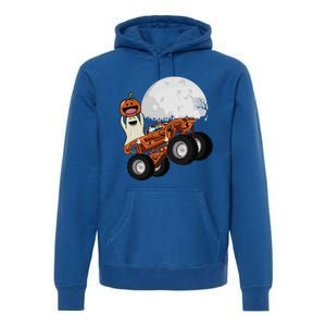 Halloween Ghost Riding Monster Truck Cool Gift Premium Hoodie