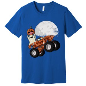 Halloween Ghost Riding Monster Truck Cool Gift Premium T-Shirt