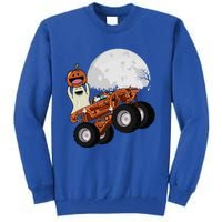 Halloween Ghost Riding Monster Truck Cool Gift Tall Sweatshirt