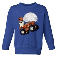 Halloween Ghost Riding Monster Truck Cool Gift Toddler Sweatshirt