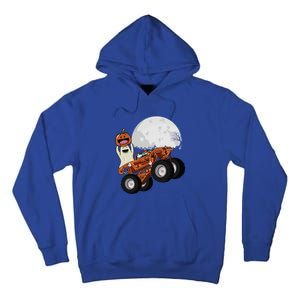 Halloween Ghost Riding Monster Truck Cool Gift Tall Hoodie