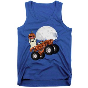 Halloween Ghost Riding Monster Truck Cool Gift Tank Top