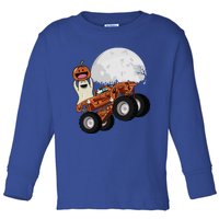 Halloween Ghost Riding Monster Truck Cool Gift Toddler Long Sleeve Shirt