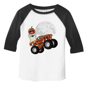 Halloween Ghost Riding Monster Truck Cool Gift Toddler Fine Jersey T-Shirt