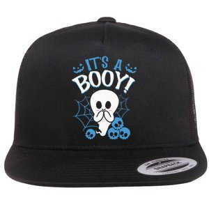 Halloween Gender Reveal ItS A Ghoul Baby Shower Party Flat Bill Trucker Hat