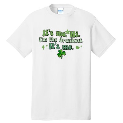 Humor Groovy Retro It's Me. Hi. I'm The Drunkest. It's Me. Tall T-Shirt