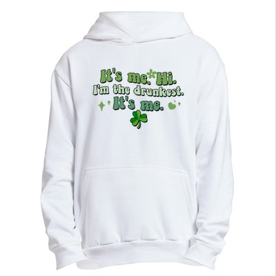 Humor Groovy Retro It's Me. Hi. I'm The Drunkest. It's Me. Urban Pullover Hoodie