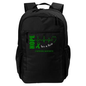 Hope Green Ribbon Lymphoma Awareness Daily Commute Backpack