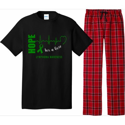 Hope Green Ribbon Lymphoma Awareness Pajama Set