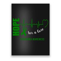 Hope Green Ribbon Lymphoma Awareness Poster