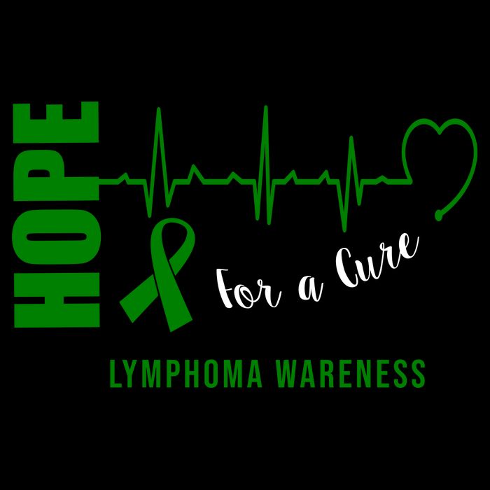 Hope Green Ribbon Lymphoma Awareness Poster