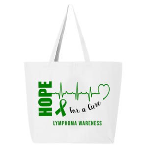 Hope Green Ribbon Lymphoma Awareness 25L Jumbo Tote