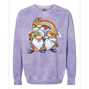 Hippie Gnomes Rainbow Colorblast Crewneck Sweatshirt