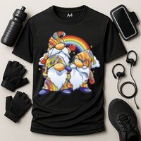 Hippie Gnomes Rainbow Cooling Performance Crew T-Shirt