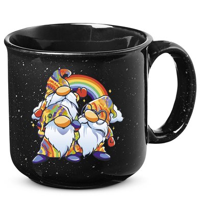 Hippie Gnomes Rainbow 15oz Campfire Ceramic Mug