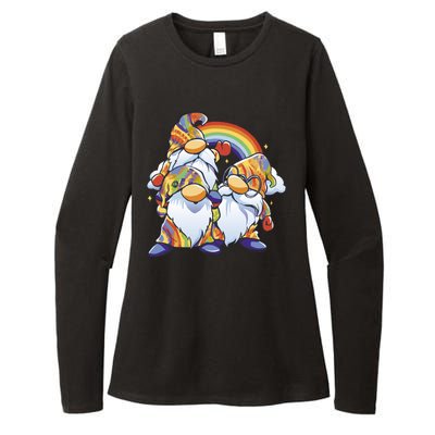 Hippie Gnomes Rainbow Womens CVC Long Sleeve Shirt