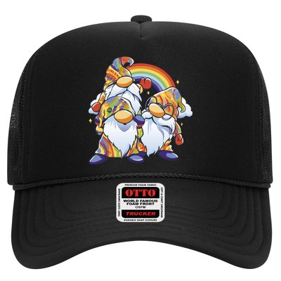 Hippie Gnomes Rainbow Trucker Hat