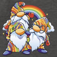 Hippie Gnomes Rainbow Vector Backpack