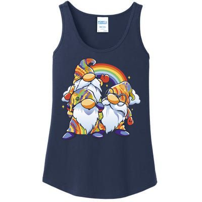 Hippie Gnomes Rainbow Ladies Essential Tank