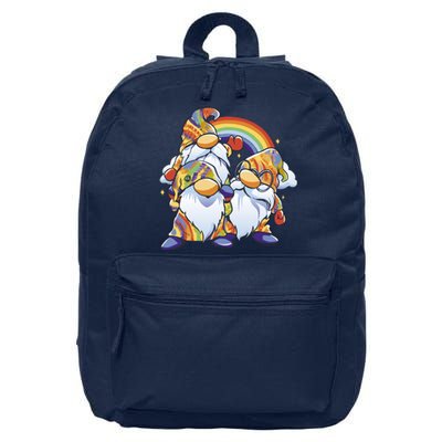 Hippie Gnomes Rainbow 16 in Basic Backpack