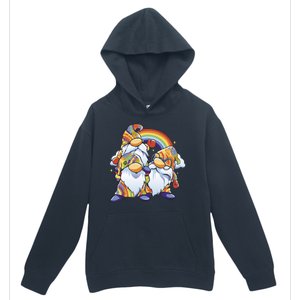 Hippie Gnomes Rainbow Urban Pullover Hoodie