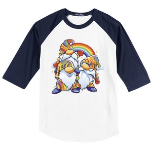 Hippie Gnomes Rainbow Baseball Sleeve Shirt