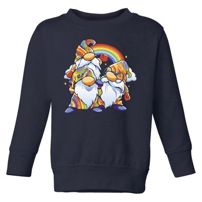 Hippie Gnomes Rainbow Toddler Sweatshirt