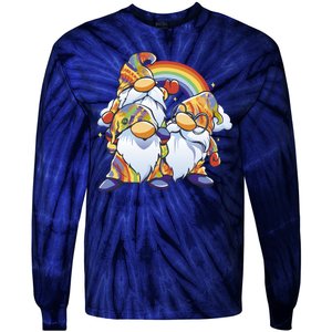 Hippie Gnomes Rainbow Tie-Dye Long Sleeve Shirt