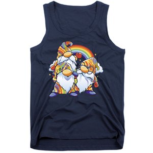 Hippie Gnomes Rainbow Tank Top