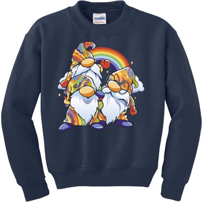 Hippie Gnomes Rainbow Kids Sweatshirt