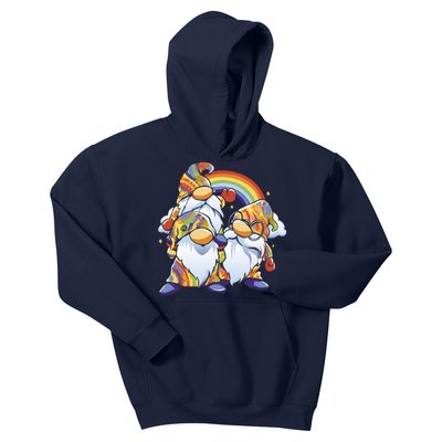 Hippie Gnomes Rainbow Kids Hoodie