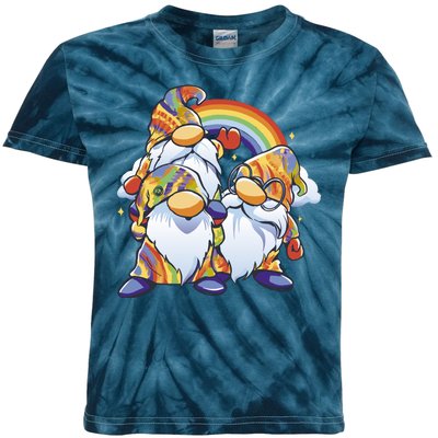 Hippie Gnomes Rainbow Kids Tie-Dye T-Shirt