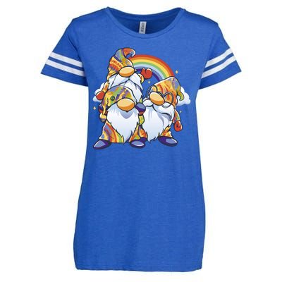 Hippie Gnomes Rainbow Enza Ladies Jersey Football T-Shirt