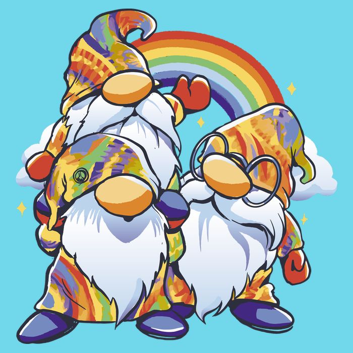 Hippie Gnomes Rainbow Long Sleeve Shirt